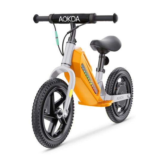 Children Mini Electric Bicycle US Stock AOKDA K8 21.6V 5.2Ah Lithium Battery Child Ebike 12 Inch Electric Dirt Bike for Kids